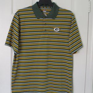 Majestic Mens S/S Green Bay Packers Polo Shirt NWOT - Large